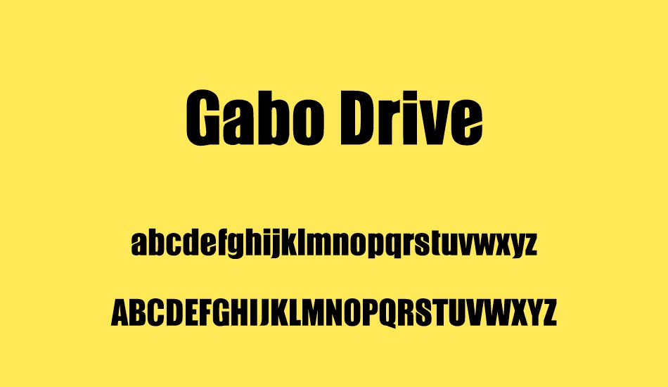 gabo-drive font