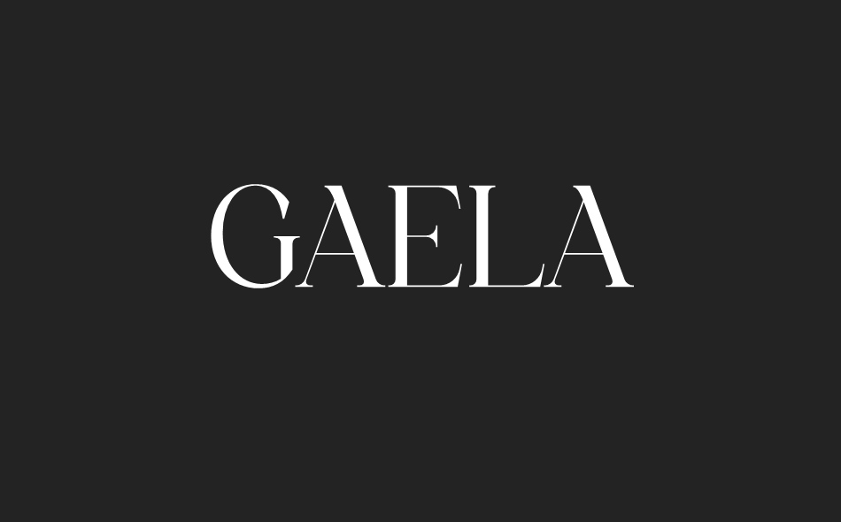 Gaela font big