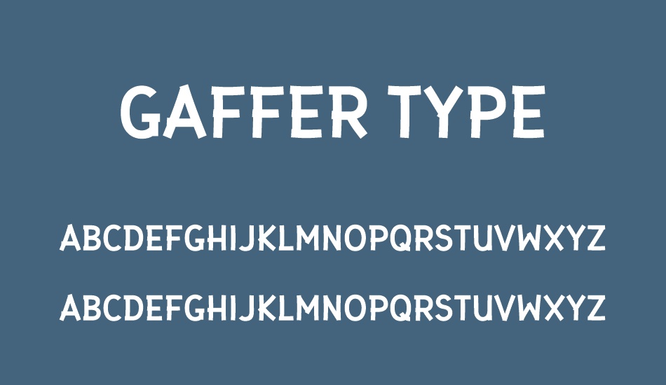 gaffer-type font