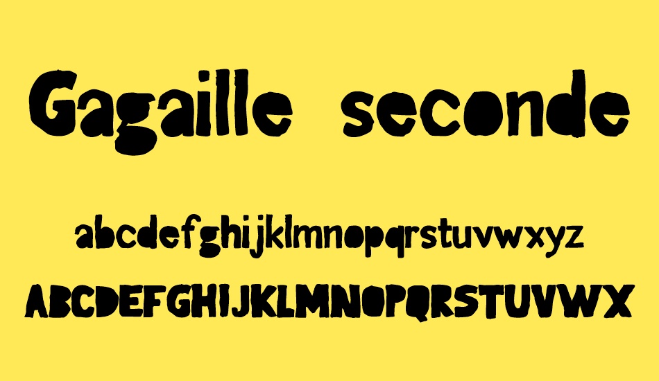 gagaille-seconde font