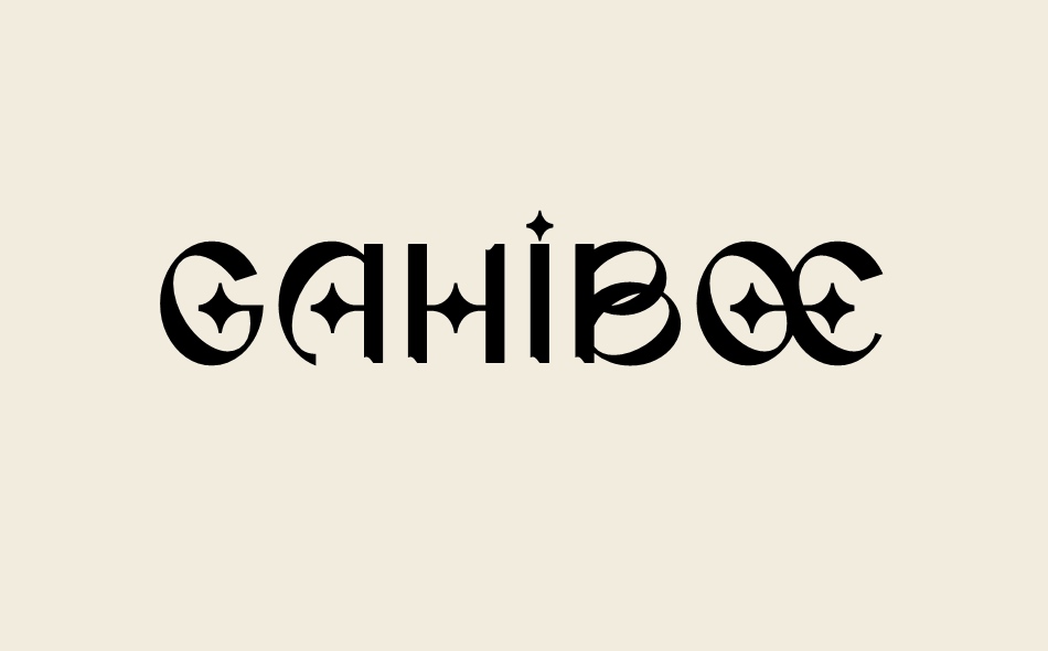 Gahiboe font big