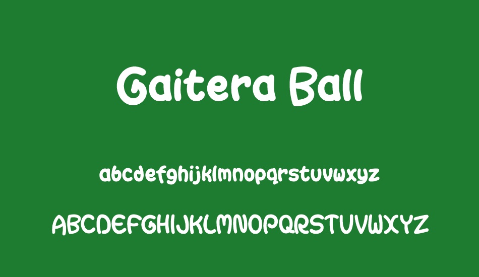 gaitera-ball font