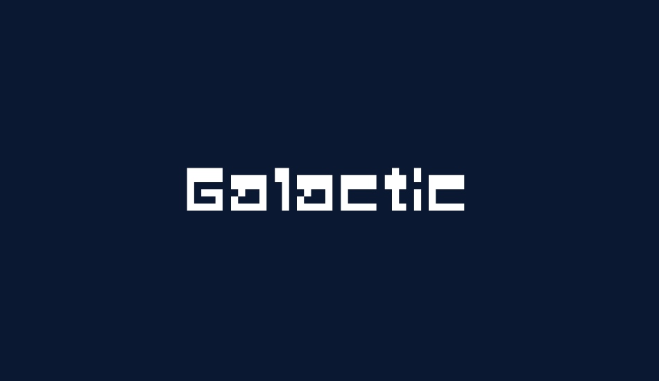 galactic font big