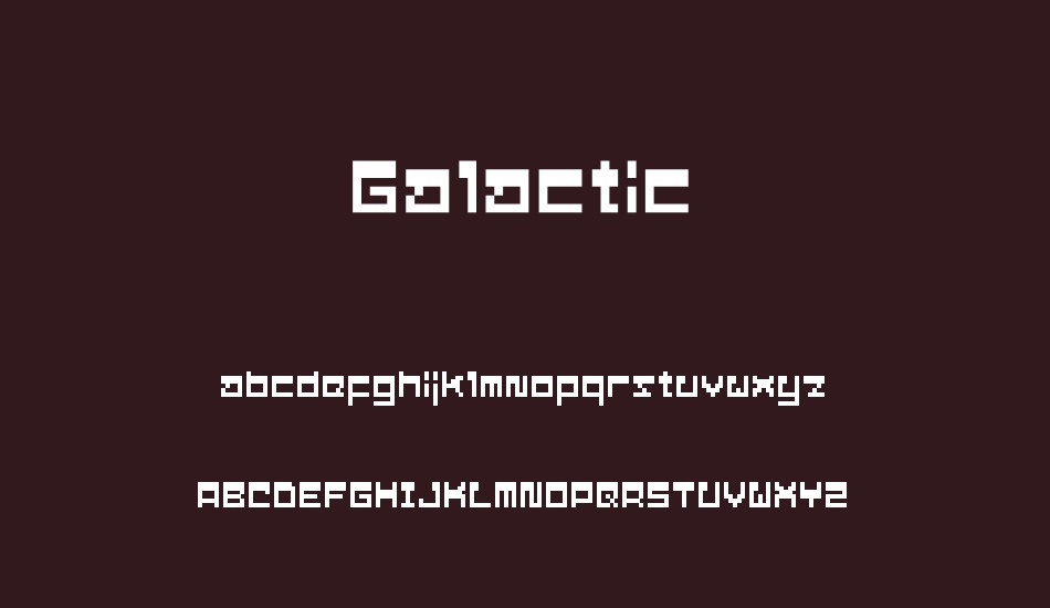 galactic font