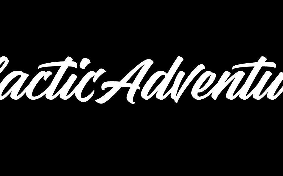 Galactic Adventure font big