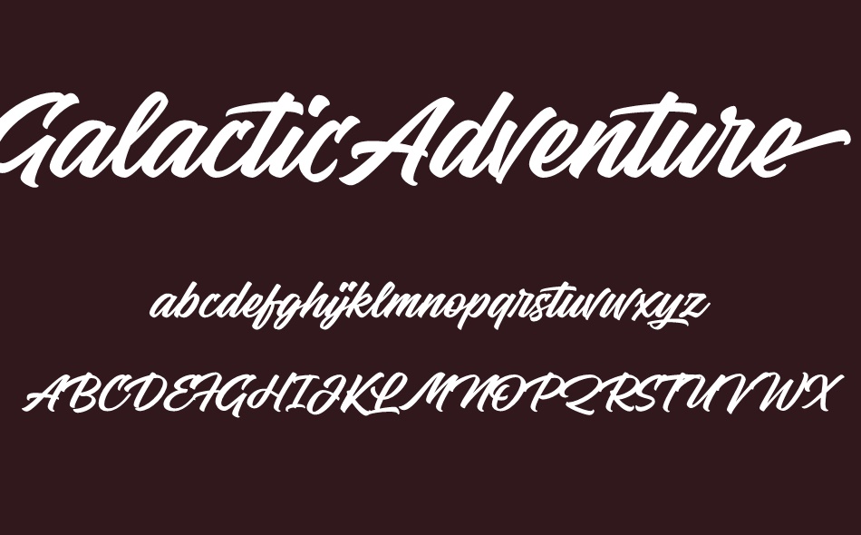 Galactic Adventure font