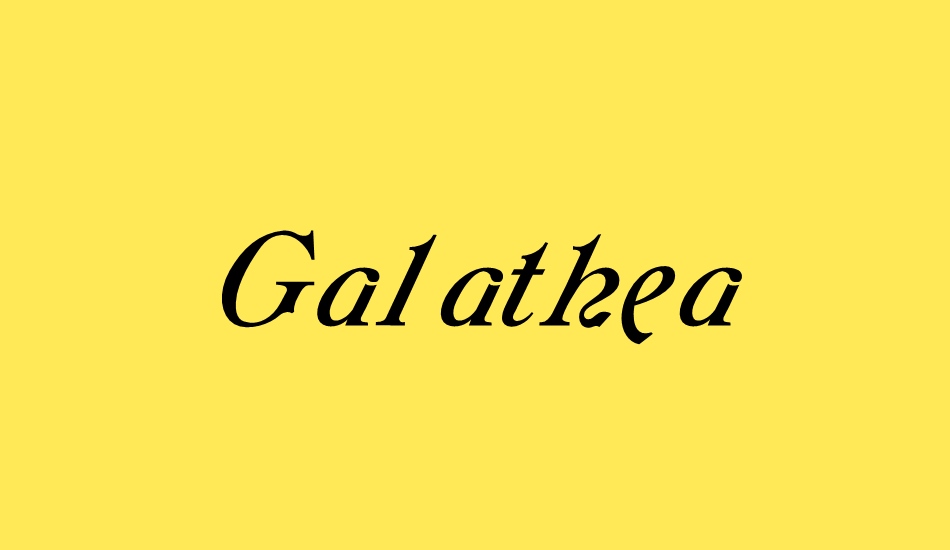 galathea font big