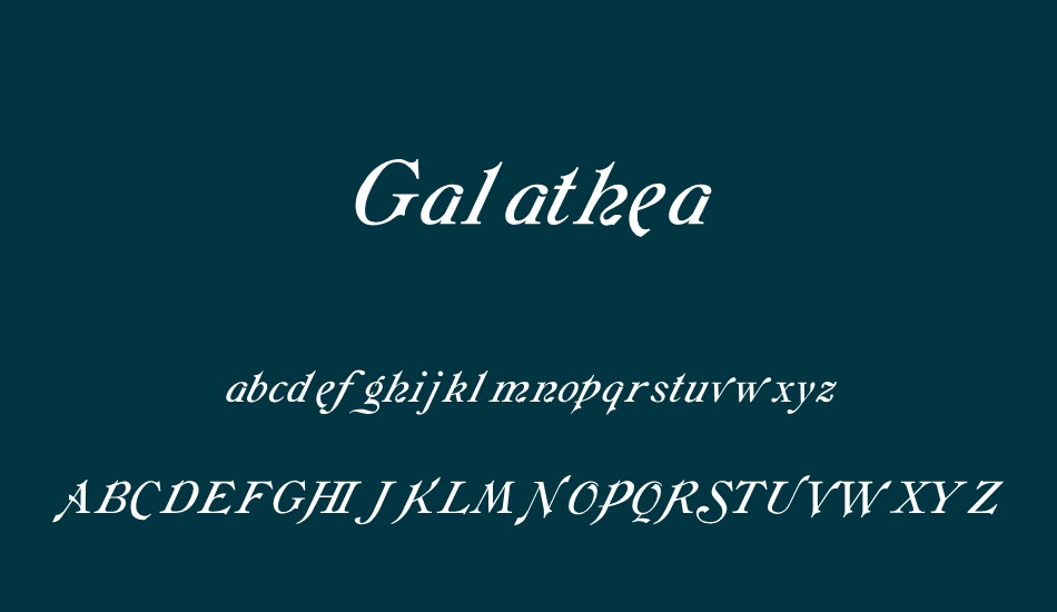 galathea font