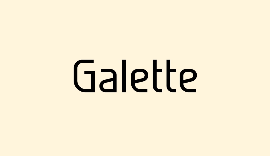 galette font big