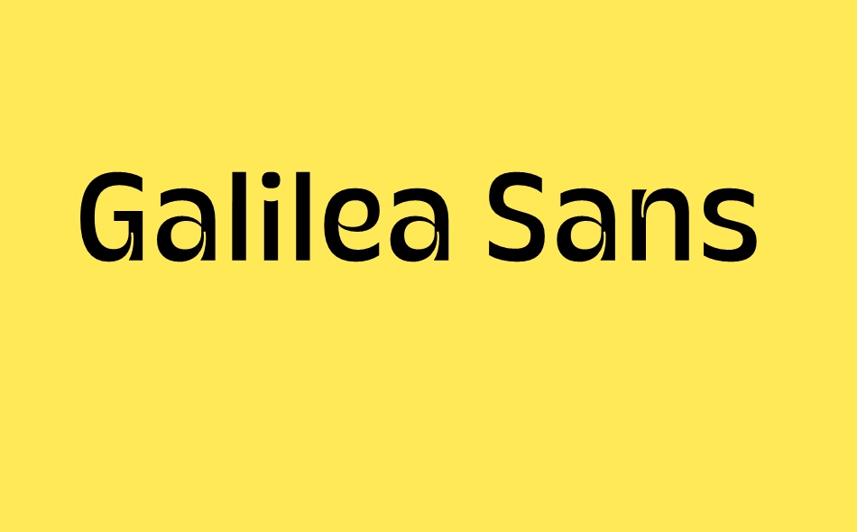 Galilea Sans font big