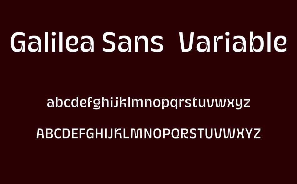 Galilea Sans font