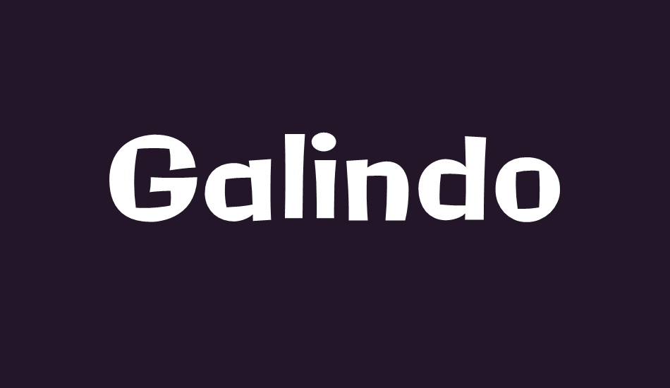 galindo font big