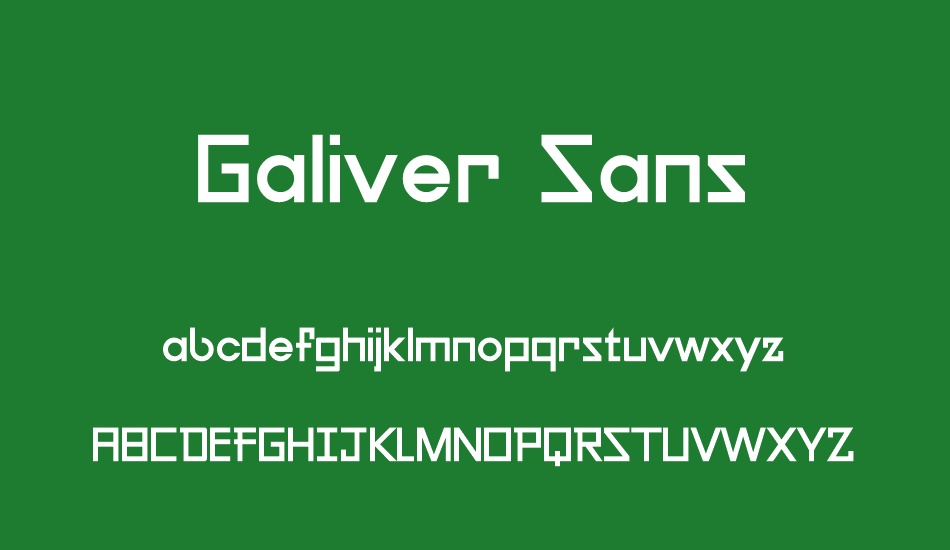 galiver-sans font