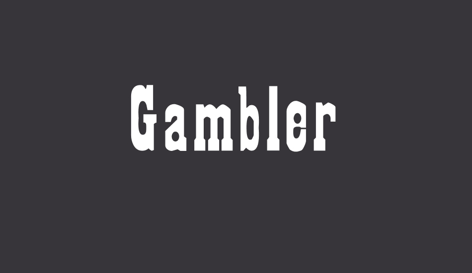 gambler font big