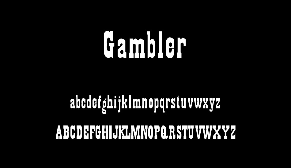 gambler font