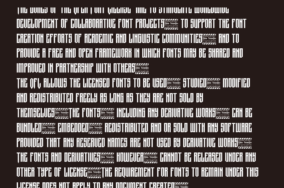 Gamerock font 1