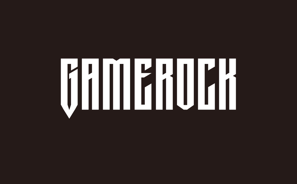 Gamerock font big