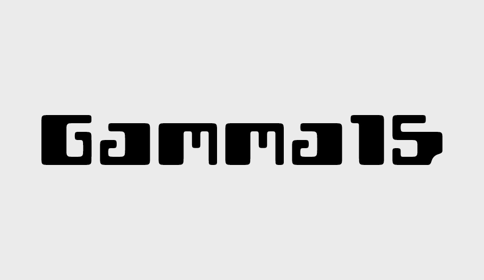 gamma1500 font big