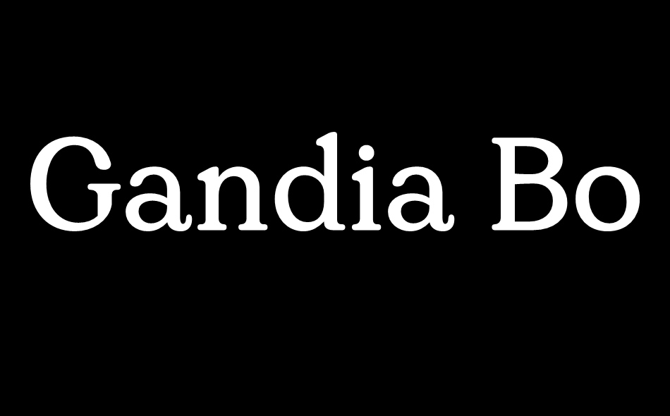 Gandia font big