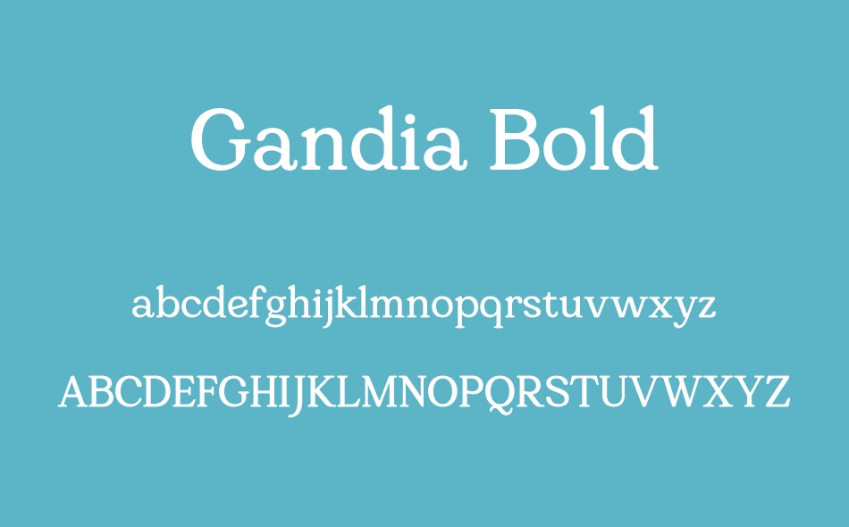 Gandia font