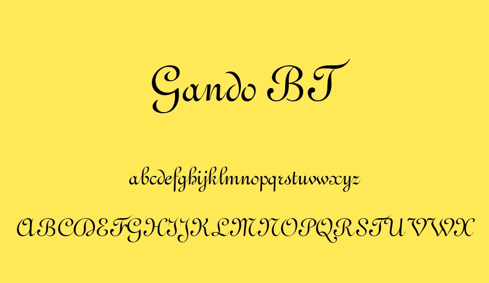 gando-bt font