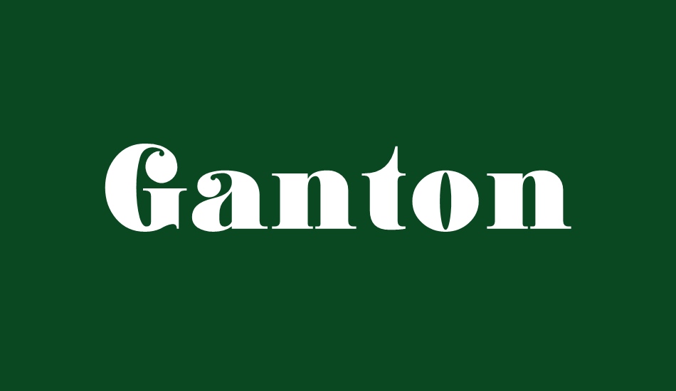 ganton font big