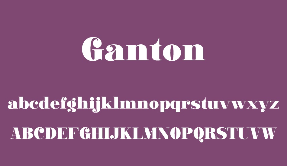 ganton font