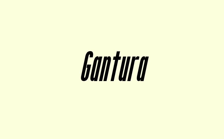 Gantura font big
