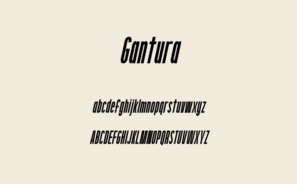 Gantura font