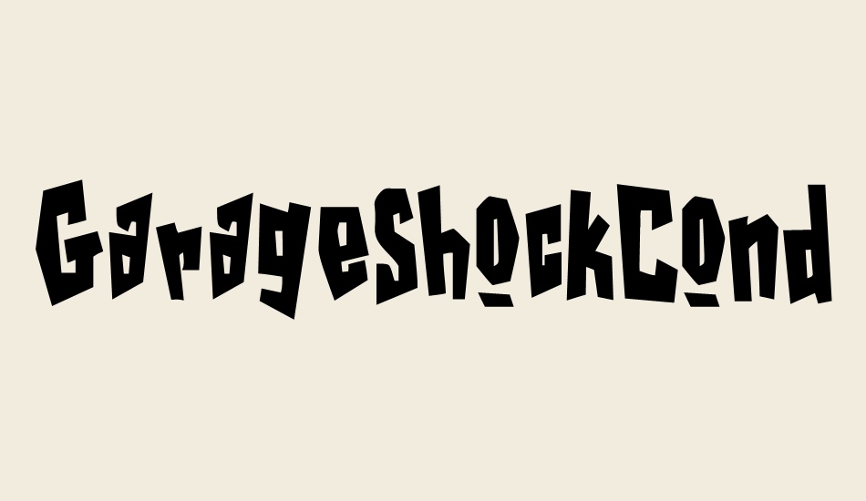 garageshockcondensed font big