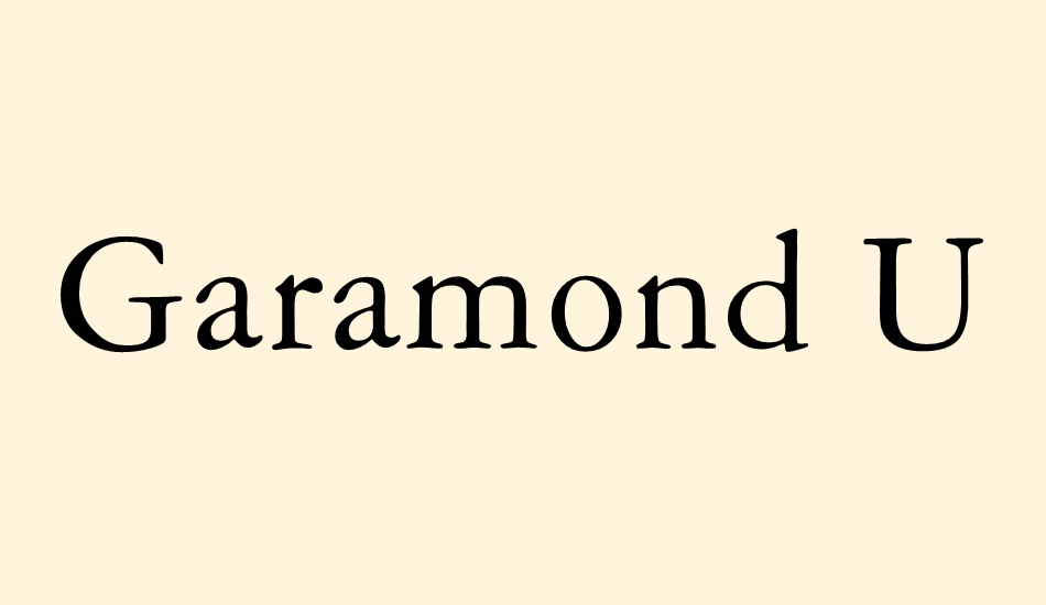 garamond-us font big