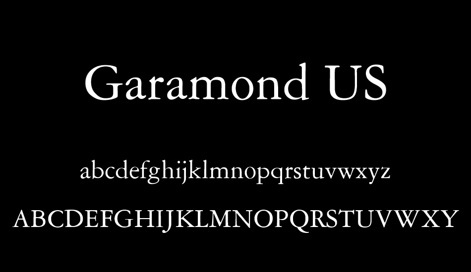 garamond-us font