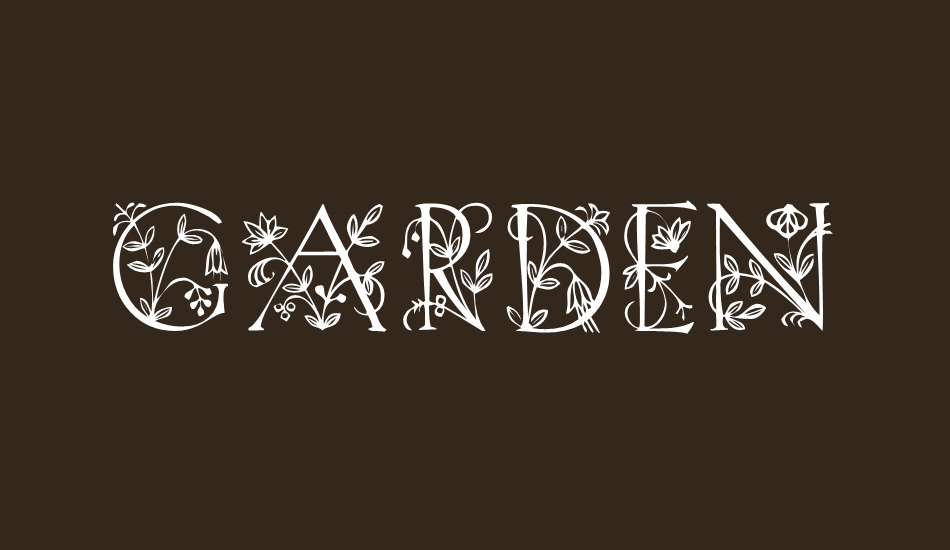 garden font big