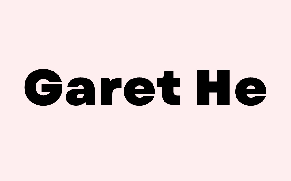 Garet font big