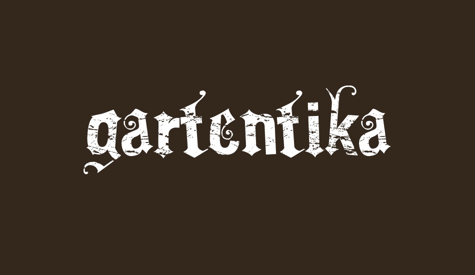 gartentika font big