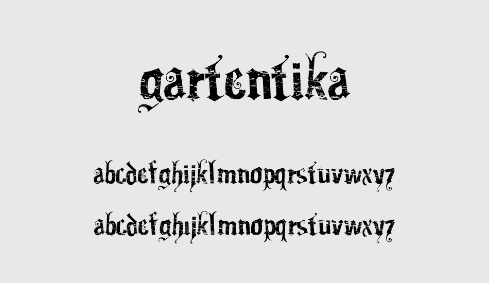 gartentika font