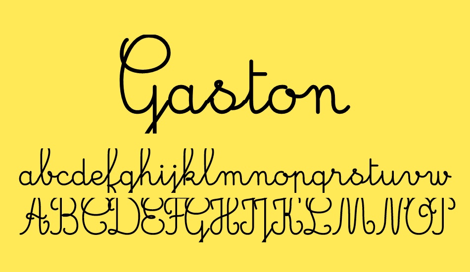 gaston-demo font