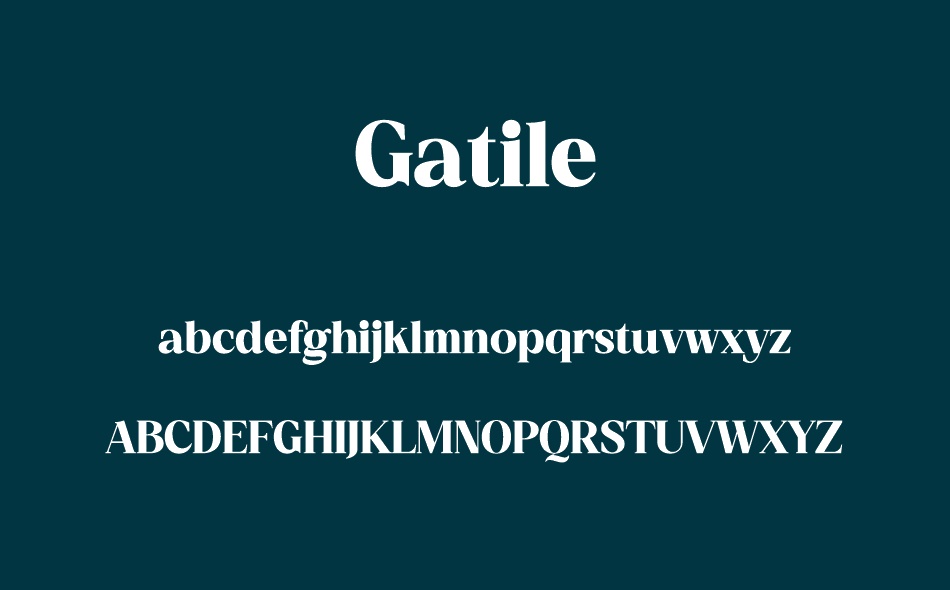 Gatile font