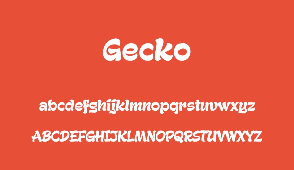 gecko-personal-use-only font