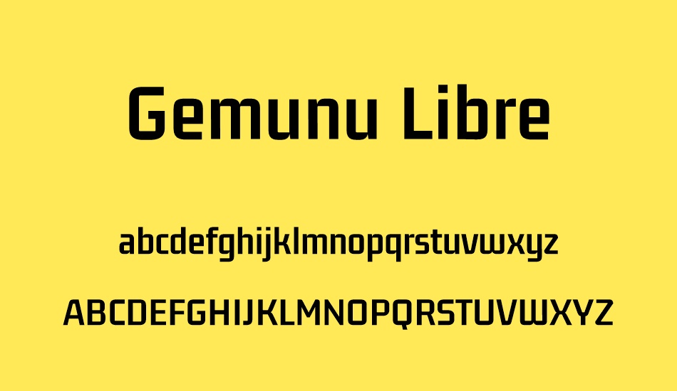 gemunu-libre font