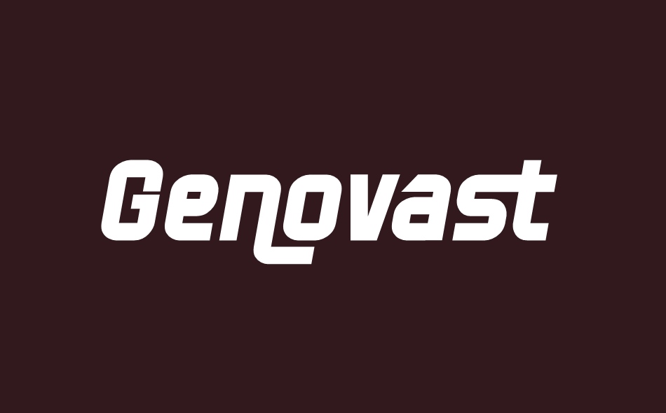 Genovast font big