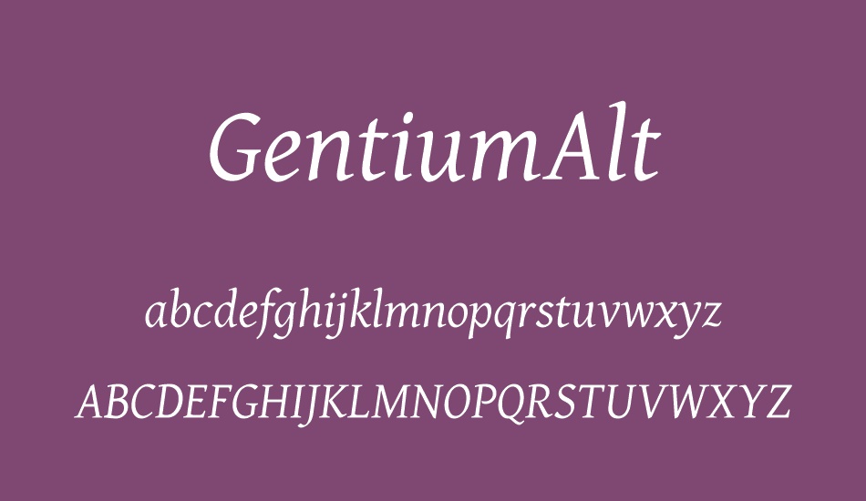 gentiumalt font