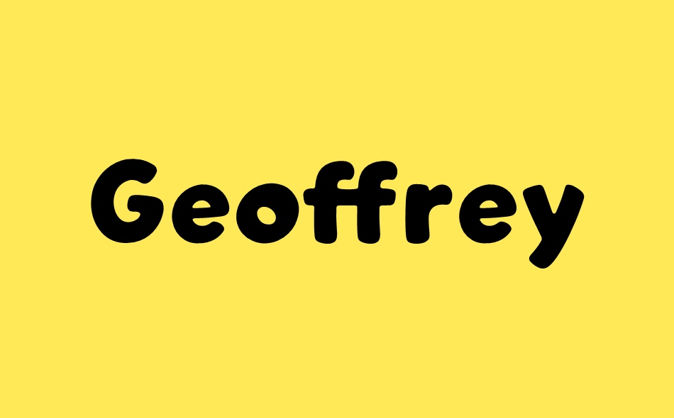 Geoffrey font big