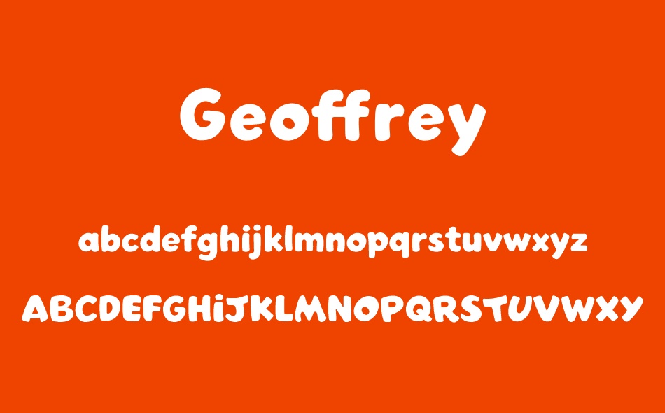 Geoffrey font