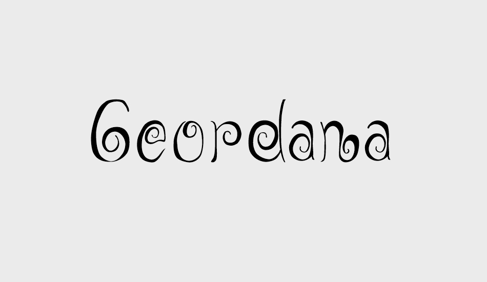 geordana font big