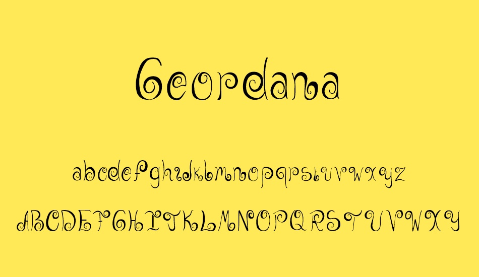 geordana font