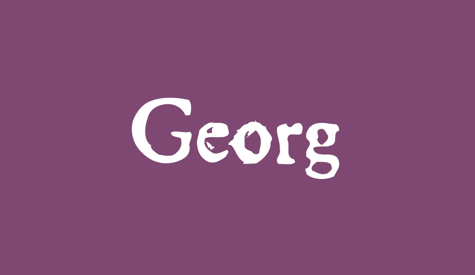 georg font big