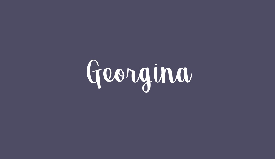 georgina font big