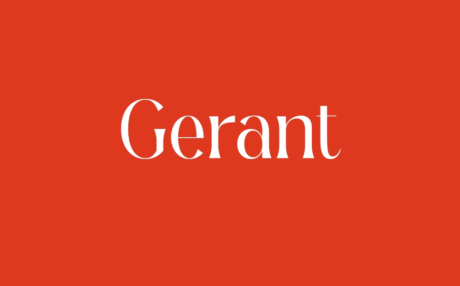 Gerant font big