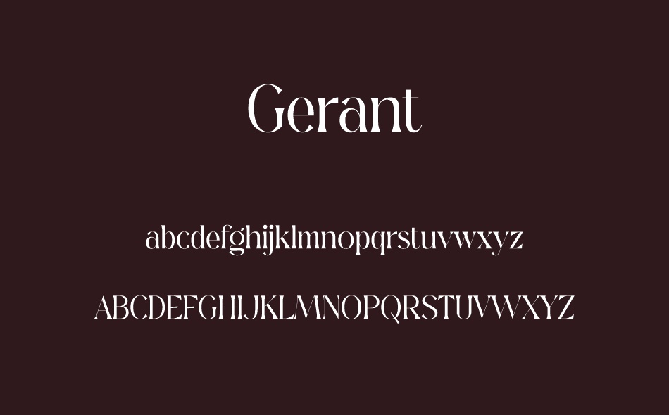 Gerant font